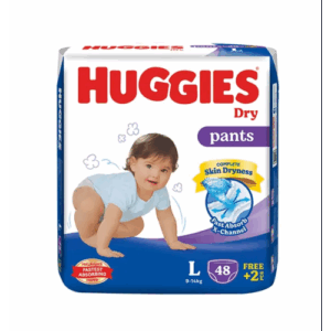 Huggies Dry Large Pant Diaper 9-14Kg - 50 Pcs (Malaysia)